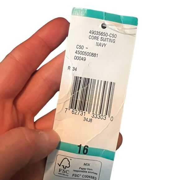 NWT! Evan Picone navy core suiting pants - Picture 7 of 9